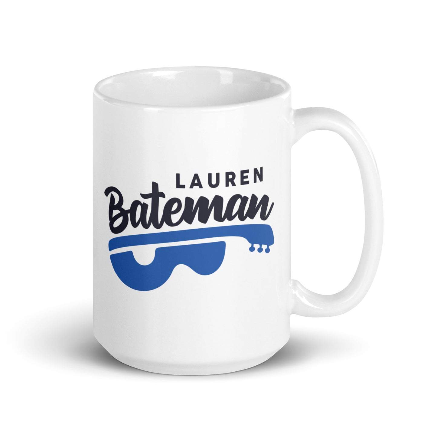 Lauren Bateman Guitar White glossy mug
